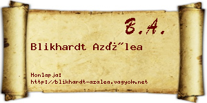 Blikhardt Azálea névjegykártya